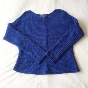 Y2k dark blue knit sweater from velvet